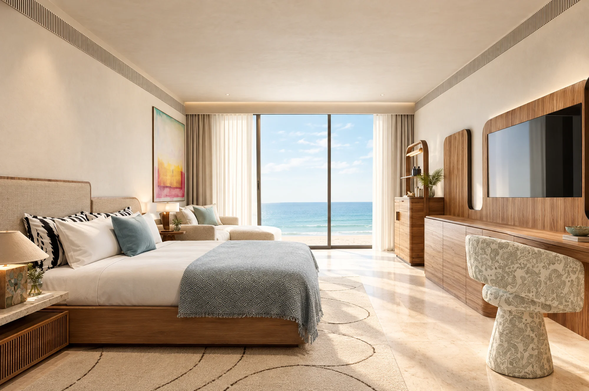 Meliá hotel room concept with carefully layered interiors